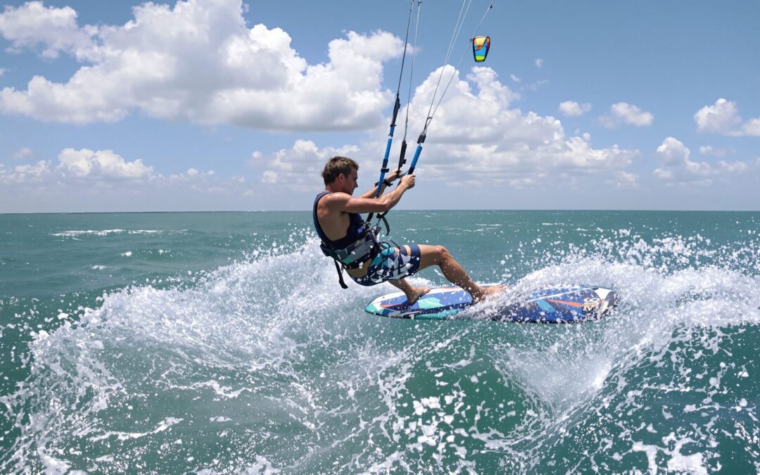 sauter en kitesurf